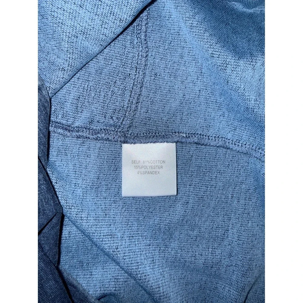 Jane and Delancey Blue Acid Wash Long Sleeve Sweatshirt Dress with Pockets Small - Picture 4 of 5